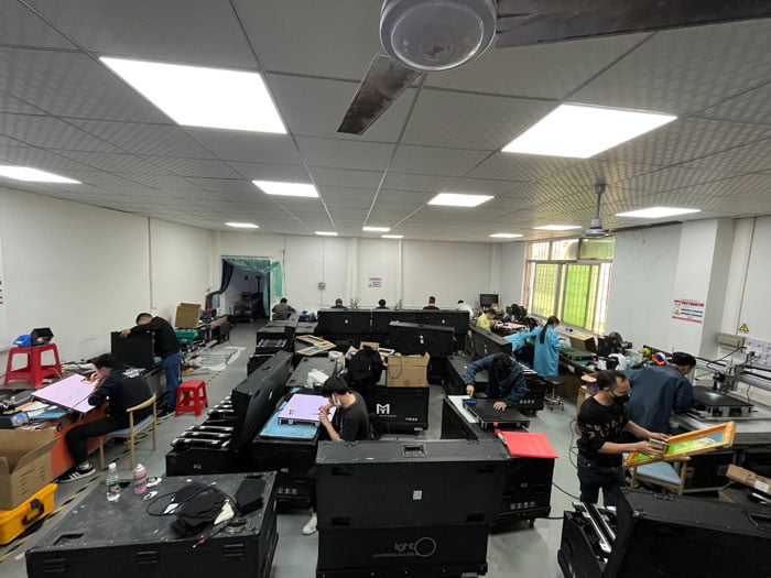 Inside the Jet Star Lighting workshop